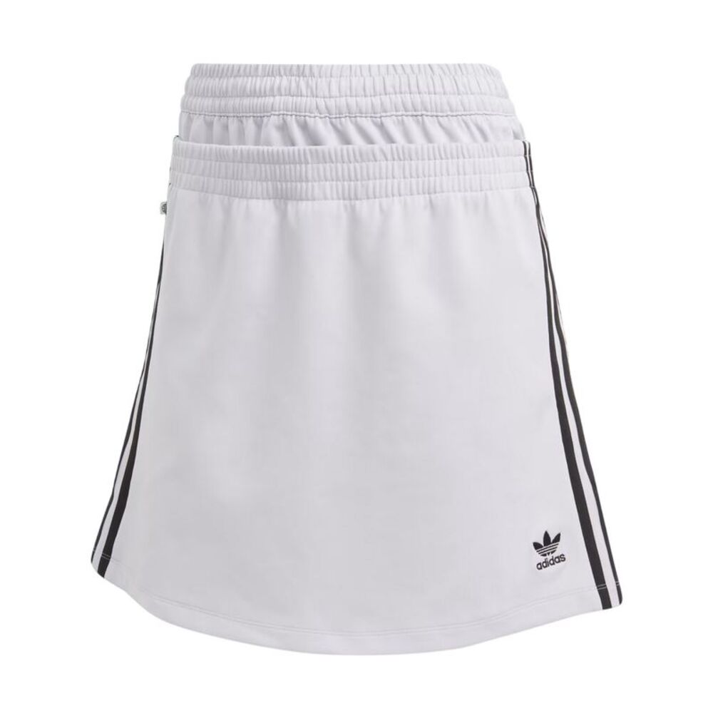 Adidas Womens/Ladies Always Original Double Waist Detail Mini Skirt / Silver